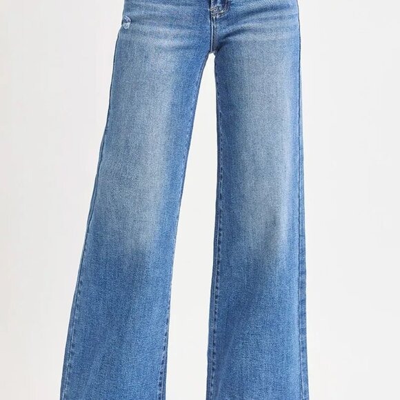 ✨NWT RISEN Full Size High Rise Wide Leg Jeans Plus Size - Picture 6 of 7